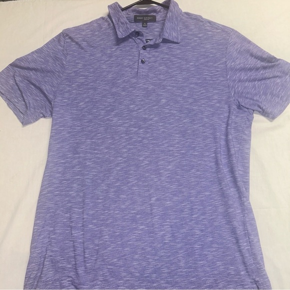 Robert Barakett Heathered Purple Polo Shirt - Picture 2 of 7